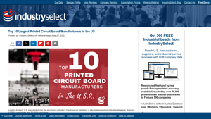 Top U.S. Printed Circuit Board Manufacturers - IndustrySelect® - pcb manufacturing usa