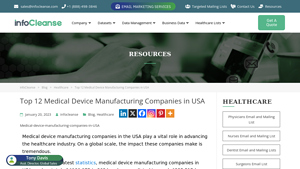 Top 12 Medical Device Manufacturing Companies in USA - medical equipment manufacturers in usa