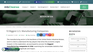 10 Biggest U.S. Manufacturing Companies - InfoCleanse - usa manufacturer