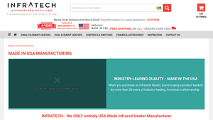 Made in USA Manufacturing - Infratech Heaters - space heaters made in the usa