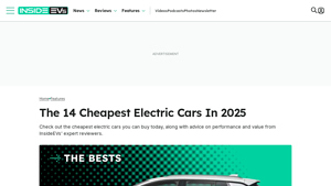 The 14 Cheapest Electric Cars In 2025 - InsideEVs - cheap electric cars usa