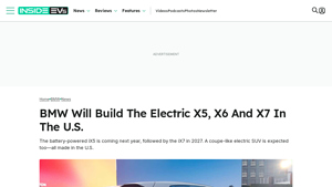 BMW Will Build The Electric X5, X6 And X7 In The U.S. - InsideEVs - bmw usa electric