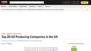 Top 20 Oil Producing Companies in the US - Insider Monkey - biggest petroleum companies in usa