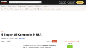 5 Biggest Oil Companies in USA - Insider Monkey - big oil companies in usa
