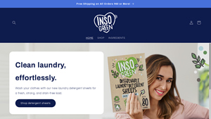 InsoGreen - laundry detergent sheets made in usa