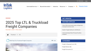 2025 Top LTL & Truckload Freight Companies - InTek Freight & Logistics - largest trucking companies in usa