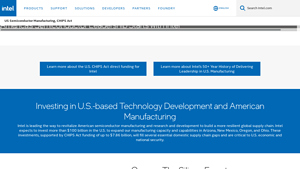 US Semiconductor Manufacturing | CHIPS and Science Act - Intel - semiconductor industry in usa