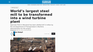 World's largest steel mill to be transformed into a wind turbine plant - largest steel mill in usa