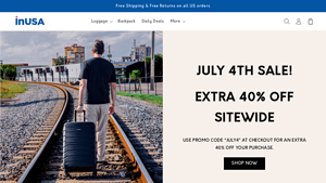 Strong, Light, Reliable Everyday Luggage - InUSA Luggage - suitcase made in usa
