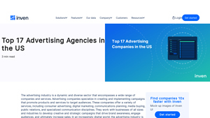 Top 17 Advertising Agencies in the US - inven.ai - best advertising agencies in usa