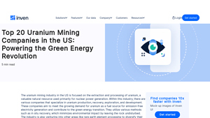 Top 20 Uranium Mining Companies in the US: Powering the Green ... - Inven - largest mining companies in usa