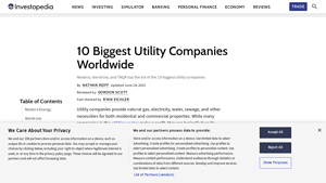 10 Biggest Utility Companies Worldwide - Investopedia - biggest utility companies usa