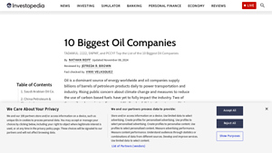 10 Biggest Oil Companies - Investopedia - biggest petroleum companies in usa