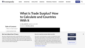 What Is Trade Surplus? How to Calculate and Countries With It - usa trade surplus