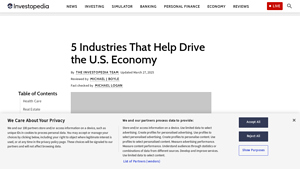 5 Industries That Help Drive the U.S. Economy - Investopedia - usa industries