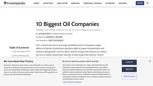 10 Biggest Oil Companies - Investopedia - big oil companies in usa