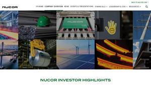 Company overview - Nucor - Investor Relations - largest steel manufacturers in usa