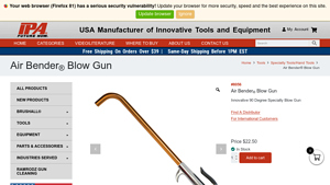 Air Bender® Blow Gun - Innovative Products of America - air compressor made in usa