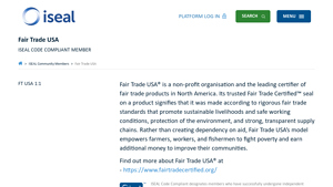 Fair Trade USA | ISEAL Alliance - fair trade usa