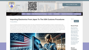 Importing Electronics From Japan To The USA Customs Procedures - import duties from japan to usa