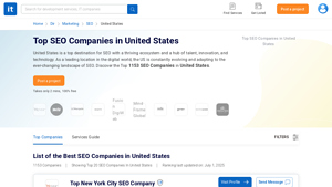 Top SEO Companies in United States - Jun 2025 Rankings | ITProfiles - best seo company in usa