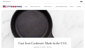 Cast-Iron Cookware Made in the USA - itsusamade.com - cast iron pots made in usa