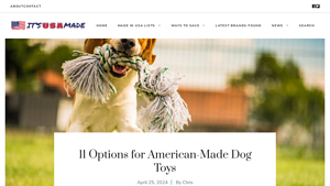11 Options for American-Made Dog Toys - itsusamade.com - dog toys made in usa