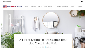 A List of Bathroom Accessories That Are Made in the USA - towels made in usa