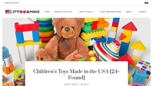 Children's Toys Made in the USA (25+ Found) - itsusamade.com - toys made in usa