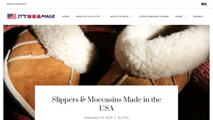 Slippers & Moccasins Made in the USA - itsusamade.com - usa made slippers