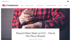 Flannel Shirts Made in the USA - itsusamade.com - flannel made in usa
