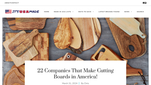 22 Companies That Make Cutting Boards in America! - cutting board made in usa