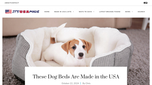 These Dog Beds Are Made in the USA - itsusamade.com - dog beds made in the usa