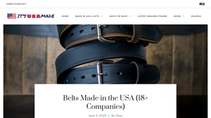 Belts Made in the USA (18+ Companies) - itsusamade.com - leather belts made in usa
