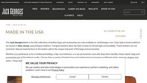 Leather Bags & Accessories - Made in the USA | Jack Georges - leather handbags made in usa