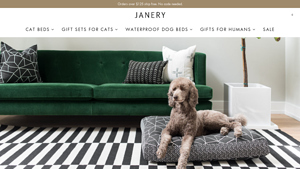 Janery: Sophisticated waterproof pet beds ethically made in the USA - dog beds made in the usa