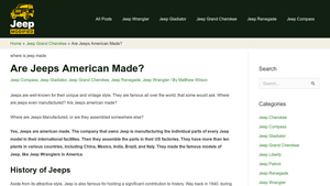 Are Jeeps American Made? (Where are they Manufactured) - are jeeps made in the usa