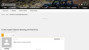 % USA made? [Admin Warning: NO POLITICS] | Jeep Wrangler Forums (JL ... - are jeeps made in the usa