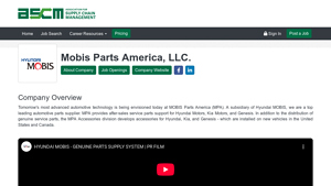 Mobis Parts America, LLC. Careers and Employment | Associations for ... - mobis parts usa