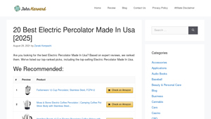 Best Electric Percolator Made In Usa - John Harvards - coffee percolator made in usa