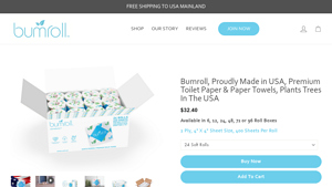 Bumroll - Earth Friendly Premium Toilet Paper