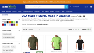 USA Made T-Shirts | American Made Shirts | Bayside Made in America Tee ... - t shirts made in usa