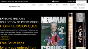 Joss Cues: Classic and Professional Pool Cues - pool cues made in usa