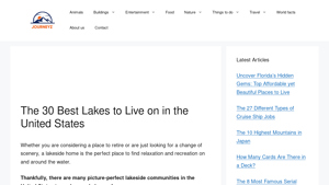 The 30 Best Lakes to Live on in the United States - Journeyz - beautiful places to live in usa