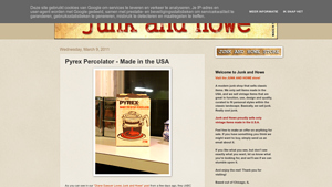 junk and howe: Pyrex Percolator - Made in the USA - coffee percolator made in usa