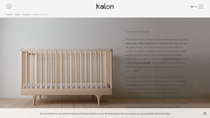 Caravan Crib - Modern Solid Wood Convertible Crib | Kalon Studios US - solid wood cribs made in usa