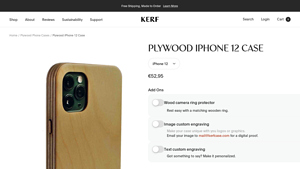 iPhone 12 Wood Case | Hand Made in USA | Free Shipping in US - usa made phone cases