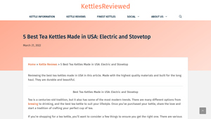 5 Best Tea Kettles Made in USA: Electric and Stovetop - tea kettle made in usa