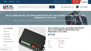 Seco-larm Usa Inc | Sk-910rd2 Enforcer 2ch 315/433.92mhz Rf Receiver ... - seco-larm usa inc