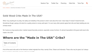 Solid Wood Cribs Made In The USA? - KidSaversNetwork.com - solid wood cribs made in usa